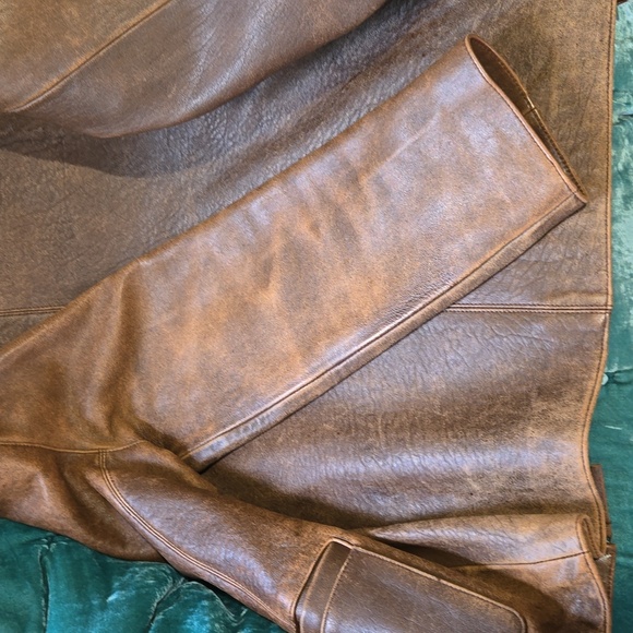 COPY - The Territory Ahead distressed brown leather jacket - Picture 6 of 13
